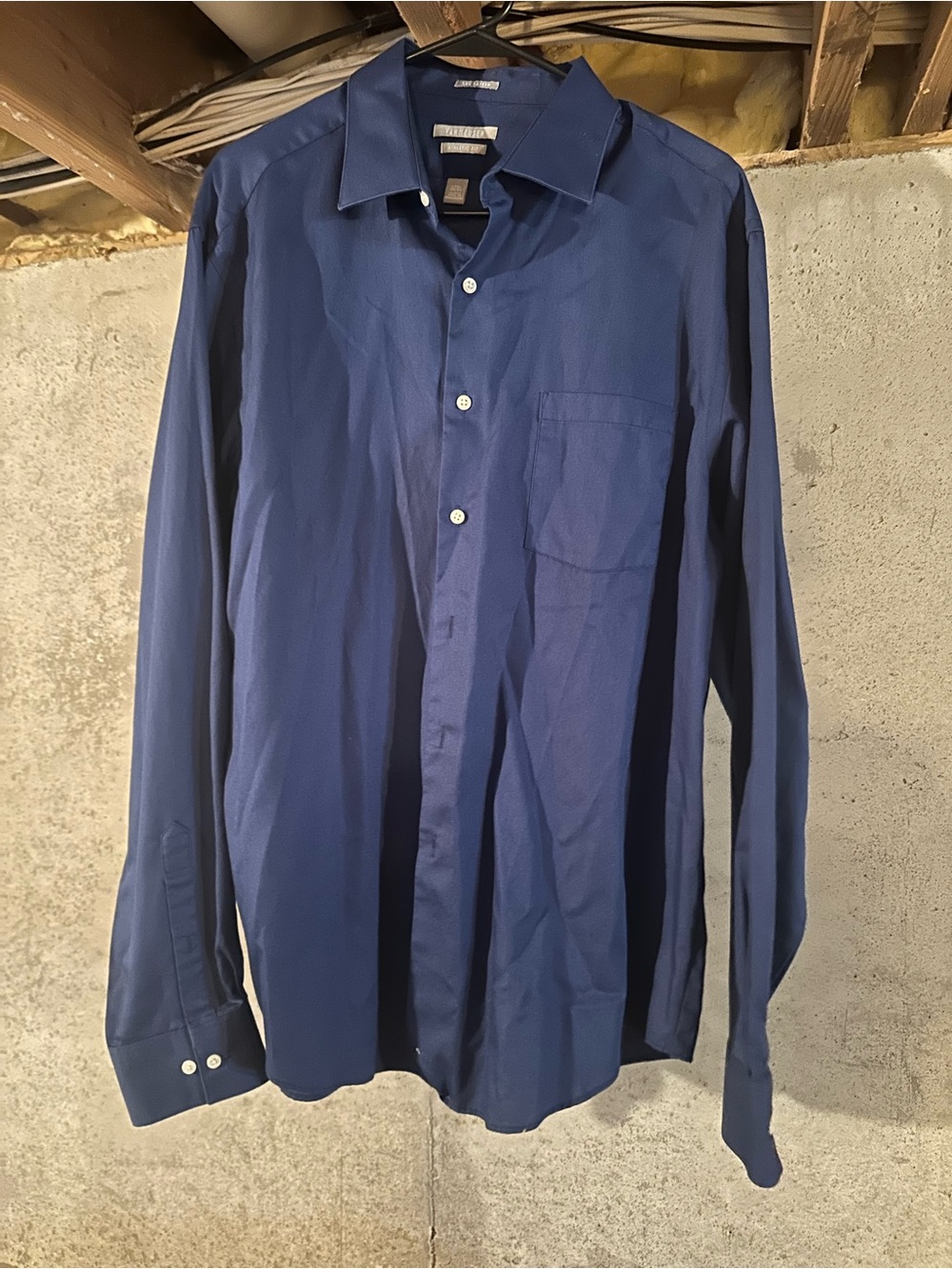Van Heusen Men's Long-Sleeve Blue Dress Shirt